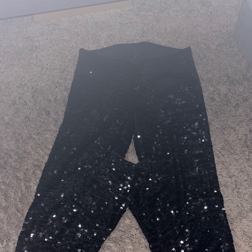 Black Sequin Women’s Leggings